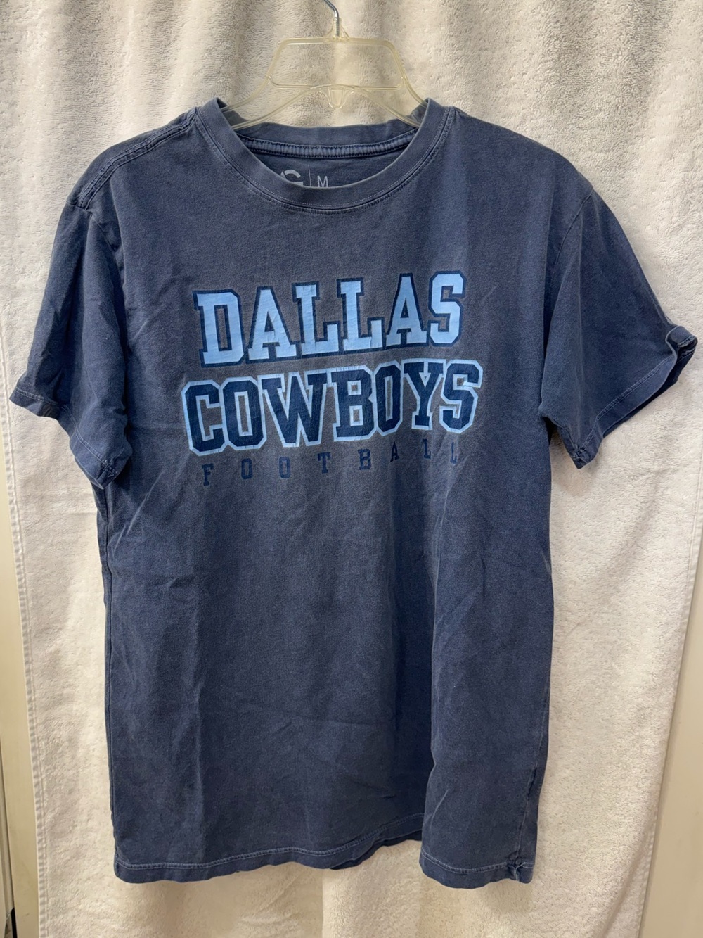 Vintage Men’s Light Blue Alta Gracia Dallas Cowboys T-Shirt Size M Tee NFL S/S